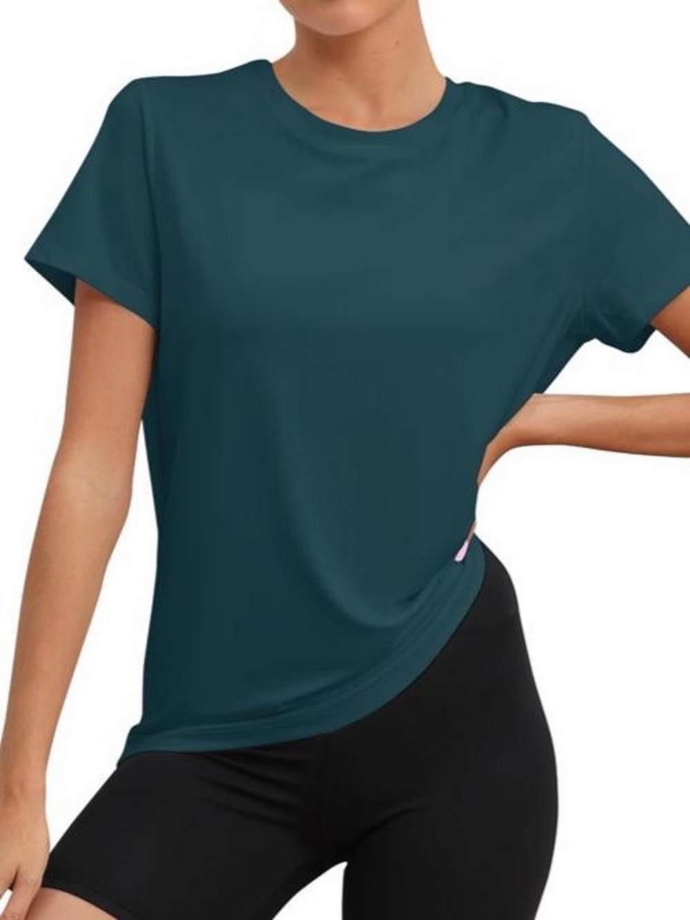 KevaMolly Workout Tops for Women UPF50+ Athletic Shirts - Peacock Blue